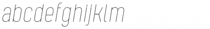 Kelpt A3 Thin Italic Font LOWERCASE