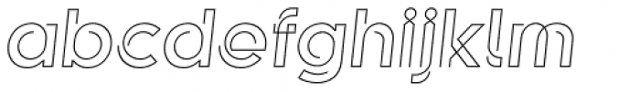 Kelso Light Oblique Font LOWERCASE