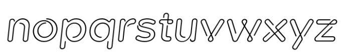 Kelso Round Medium Oblique Font LOWERCASE