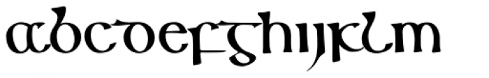 Keltichi Font LOWERCASE