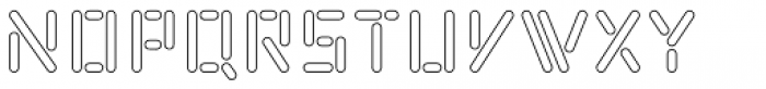 Kempt Outline Thin Font UPPERCASE