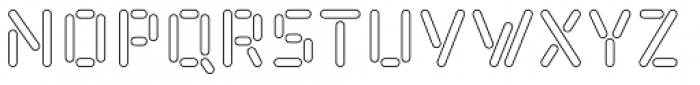 Kempt Outline Thin Font LOWERCASE