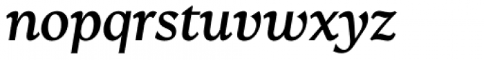 Kenac Medium Italic Font LOWERCASE
