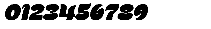 Kenbu Pop Black Italic Font OTHER CHARS