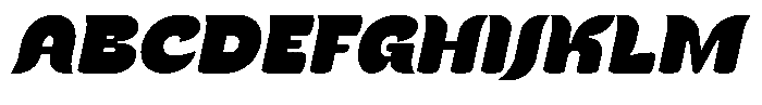 Kenbu Pop Black Italic Font UPPERCASE