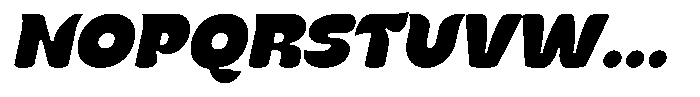 Kenbu Pop Black Italic Font UPPERCASE