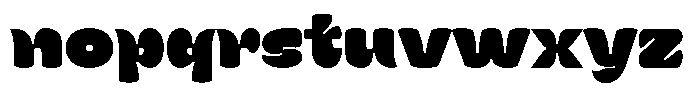 Kenbu Pop Black Font LOWERCASE