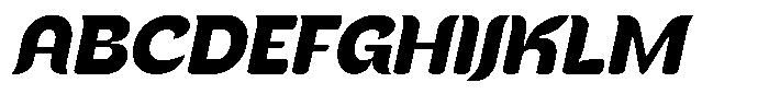 Kenbu Pop Bold Italic Font UPPERCASE