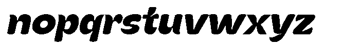 Kenbu Pop Bold Italic Font LOWERCASE