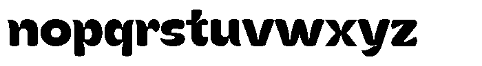 Kenbu Pop Bold Font LOWERCASE