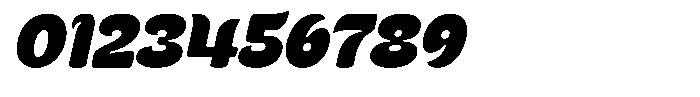 Kenbu Pop Extra Bold Italic Font OTHER CHARS
