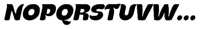 Kenbu Pop Extra Bold Italic Font UPPERCASE