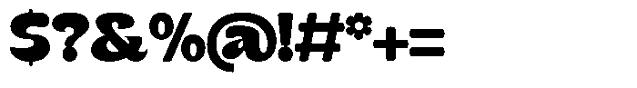 Kenbu Pop Extra Bold Font OTHER CHARS