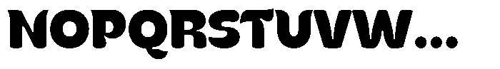 Kenbu Pop Extra Bold Font UPPERCASE