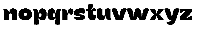 Kenbu Pop Extra Bold Font LOWERCASE