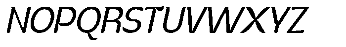Kenbu Pop Italic Font UPPERCASE