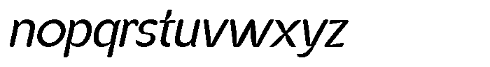 Kenbu Pop Italic Font LOWERCASE
