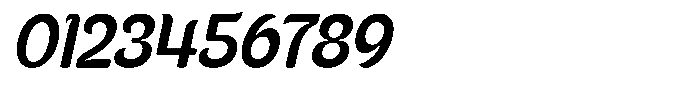 Kenbu Pop Medium Italic Font OTHER CHARS