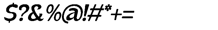 Kenbu Pop Medium Italic Font OTHER CHARS