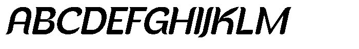 Kenbu Pop Medium Italic Font UPPERCASE