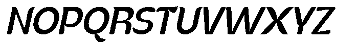 Kenbu Pop Medium Italic Font UPPERCASE