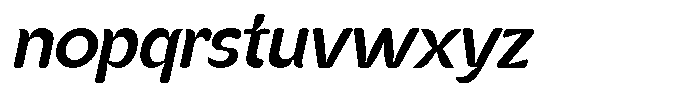 Kenbu Pop Medium Italic Font LOWERCASE