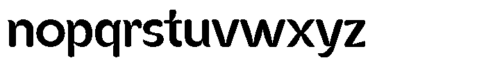 Kenbu Pop Medium Font LOWERCASE
