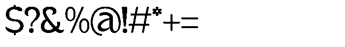 Kenbu Pop Regular Font OTHER CHARS