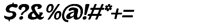 Kenbu Pop Semi Bold Italic Font OTHER CHARS