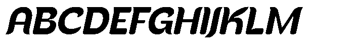 Kenbu Pop Semi Bold Italic Font UPPERCASE