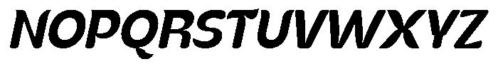 Kenbu Pop Semi Bold Italic Font UPPERCASE
