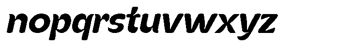 Kenbu Pop Semi Bold Italic Font LOWERCASE