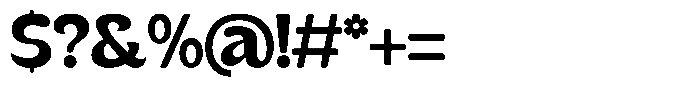 Kenbu Pop Semi Bold Font OTHER CHARS