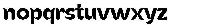 Kenbu Pop Semi Bold Font LOWERCASE