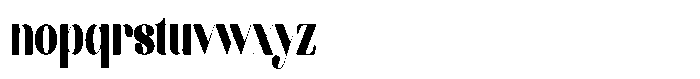 Kenigha Black Condensed Font LOWERCASE