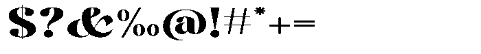 Kenigha Black Expanded Font OTHER CHARS