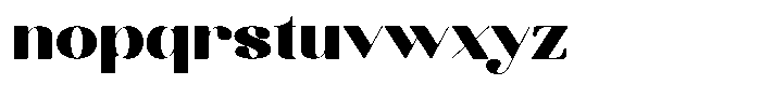 Kenigha Black Expanded Font LOWERCASE
