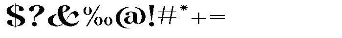 Kenigha Bold Expanded Font OTHER CHARS