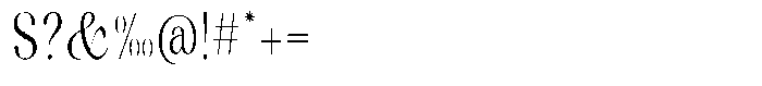 Kenigha Condensed Font OTHER CHARS