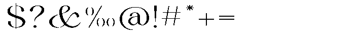 Kenigha Expanded Font OTHER CHARS
