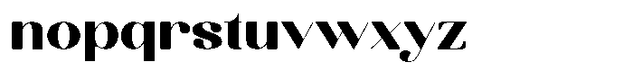 Kenigha Extra Bold Expanded Font LOWERCASE