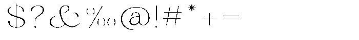 Kenigha Extra Light Expanded Font OTHER CHARS