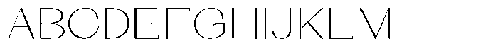 Kenigha Extra Light Expanded Font UPPERCASE