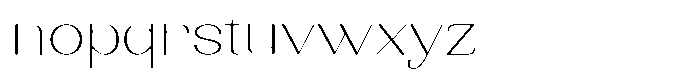 Kenigha Extra Light Expanded Font LOWERCASE