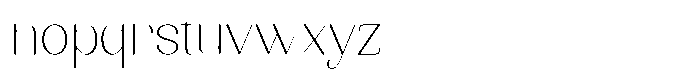Kenigha Extra Light Font LOWERCASE