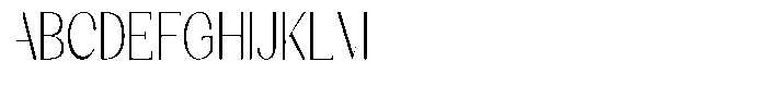 Kenigha Light Condensed Font UPPERCASE