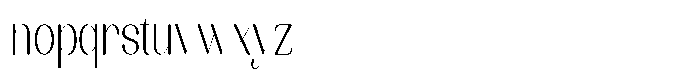 Kenigha Light Condensed Font LOWERCASE