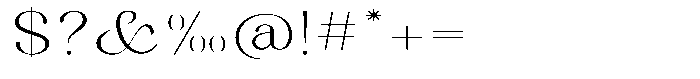 Kenigha Light Expanded Font OTHER CHARS