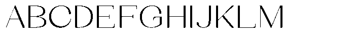 Kenigha Light Expanded Font UPPERCASE