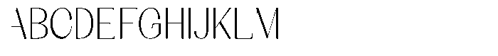 Kenigha Light Semi Condensed Font UPPERCASE